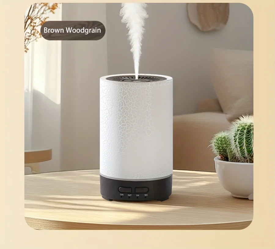 150ml Crack Design Essential Oil Diffuser with 7 Color LED USB Ultrasonic Air Humidifier for Living Room Office