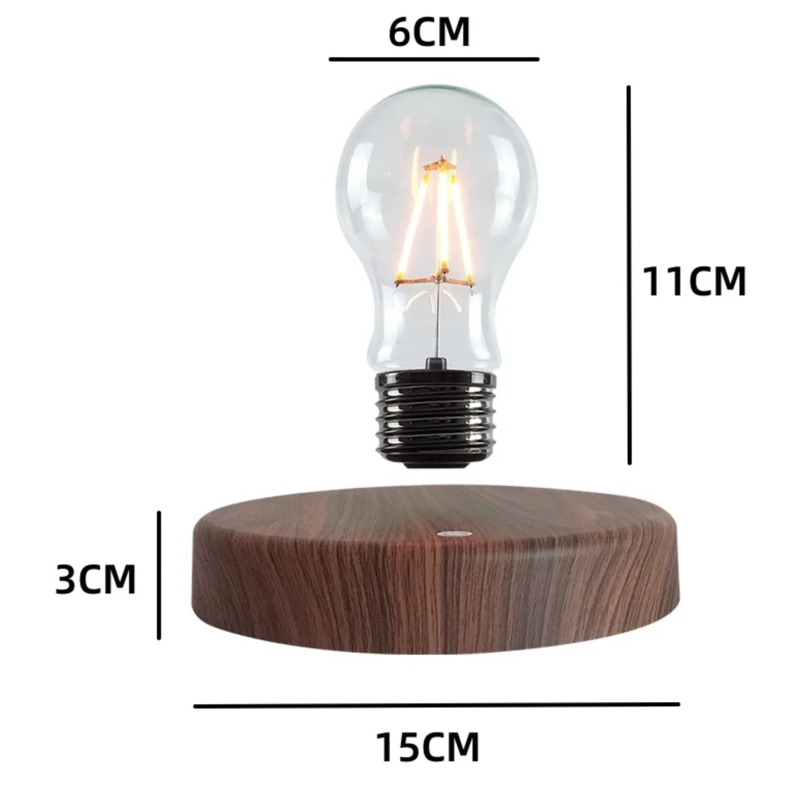 GravityGlow Floating Bulb Lamp