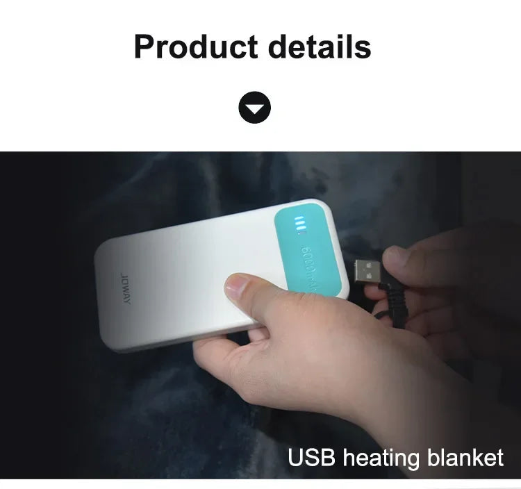 Mink Velvet Electric Blanket USB Heated Shawl Multifunctional Timer Wearable Warmth  Comfortable Home Heating