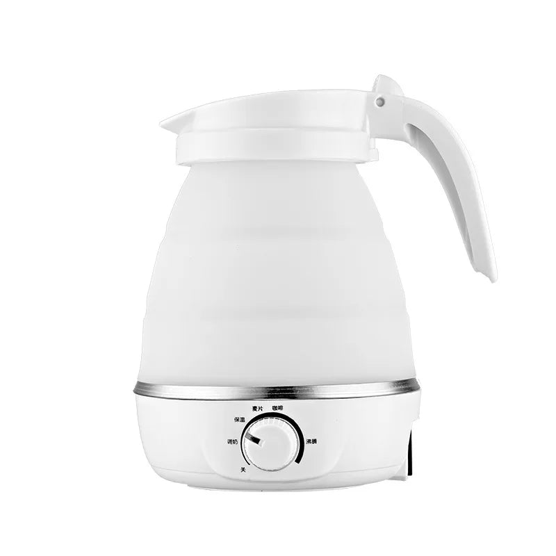 Mini Portable Fold Electric Kettle Thermostat Silicone Stainless Steel