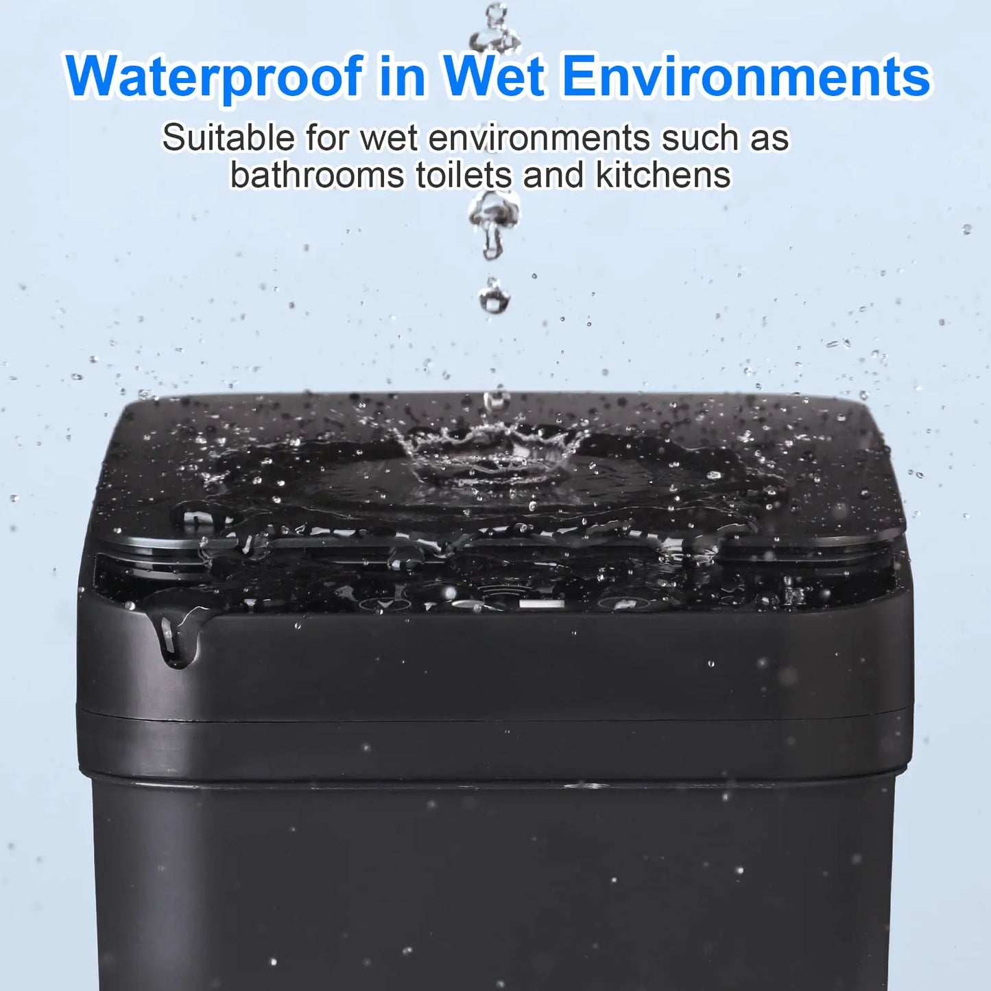 Bathroom Touchless Trash,12L Motion Sensor