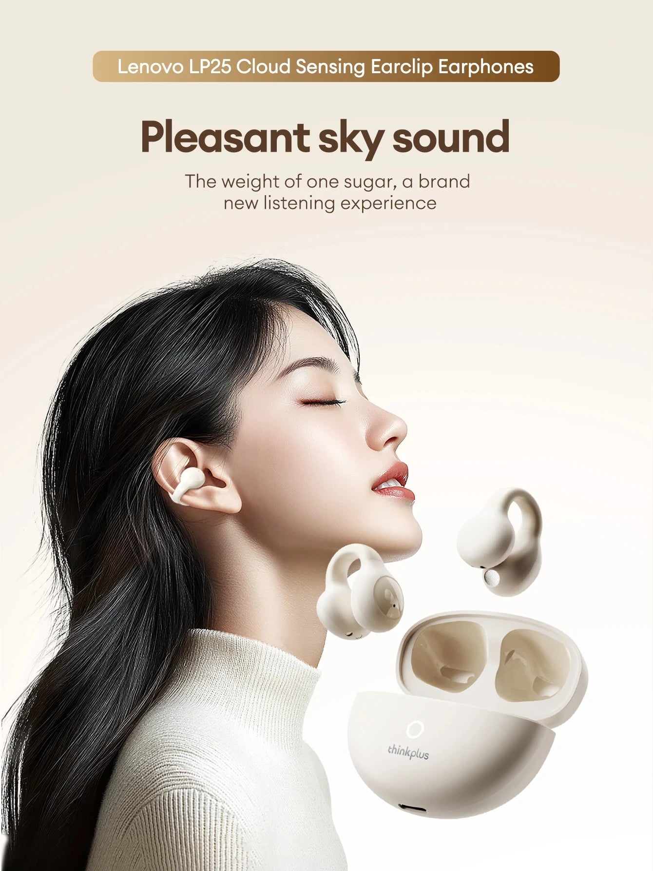 Original Lenovo LP25 Wireless Bluetooth V5.4 Earphones ENC Noise Reduction For HD Calls Headphones Deep Bass Sound Music Earbuds