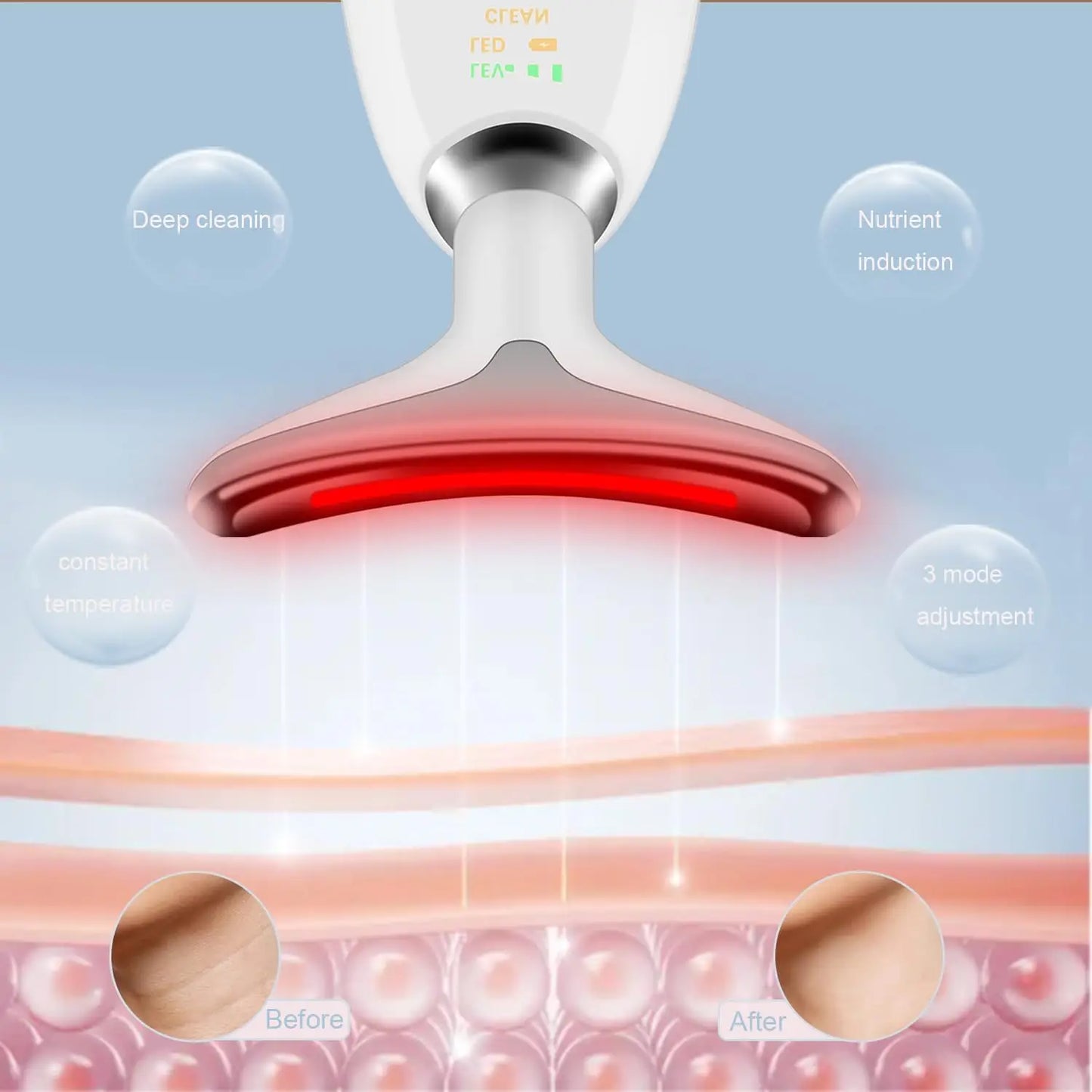 Face and Neck Massager Tools, Portable Facial Beauty Device