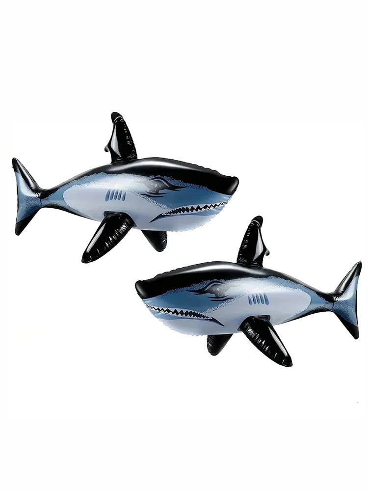 Pvc Inflatable Shark Game Toy Suitable For Outdoor Games Beach Parties Shark Themed Water Beach Play Toys