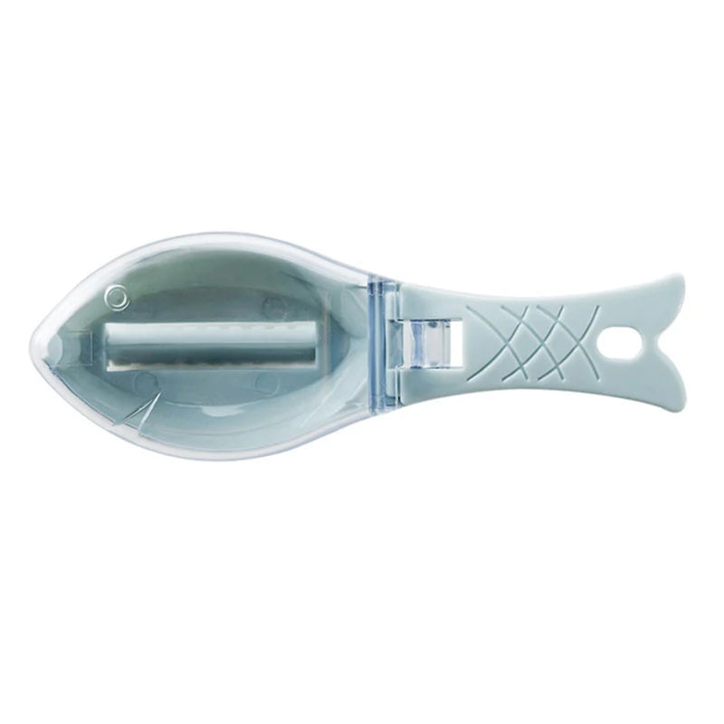 Fish Skin Brush Kitchen Tools Fish Scale with Lid Scraping