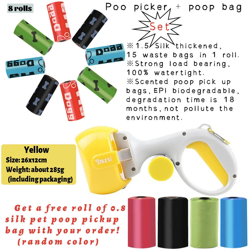 Pet Poop Picker Portable Scooper Animal Waste Sanitary