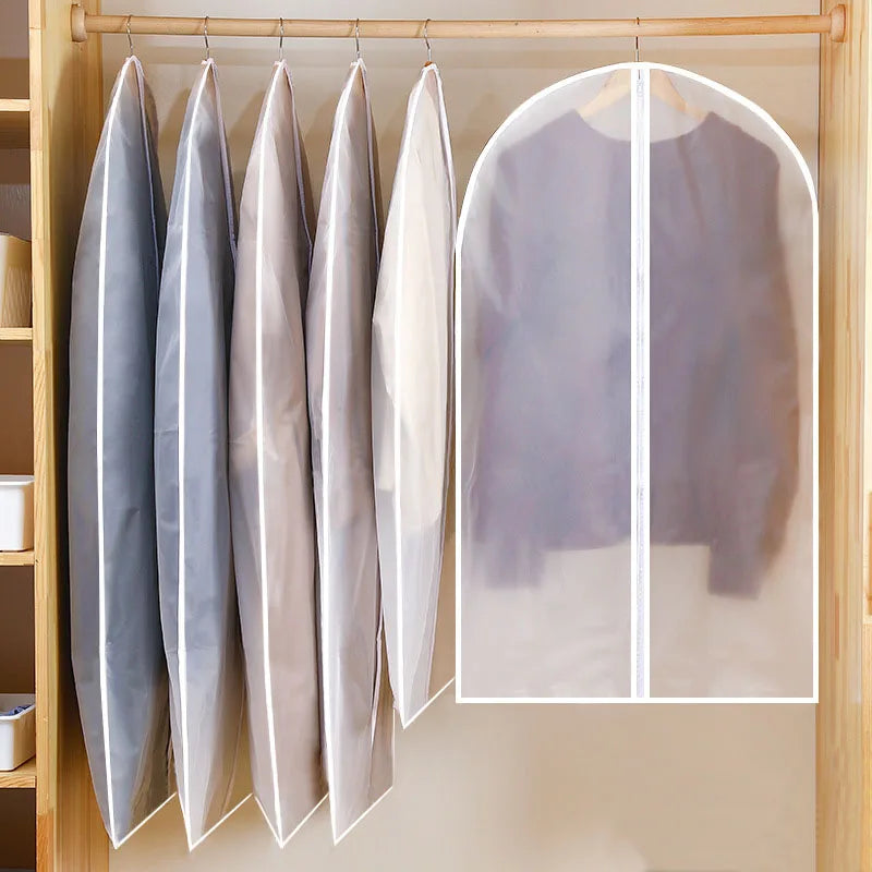 Dust Cover Clothes Hanging Bag Home Storage Pouch for Suit Coat Garment Dress Blending Material Modern Style Rectangular