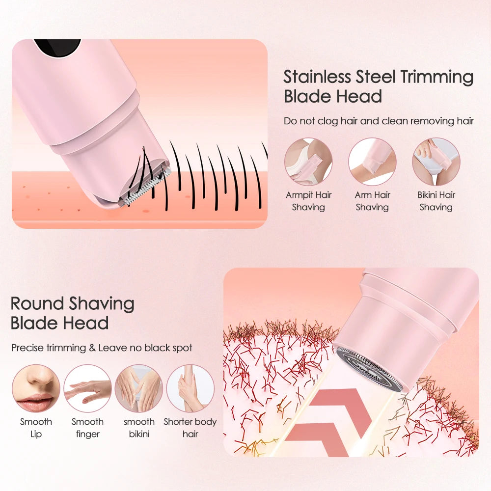 Electric Shaver For Women 2 In 1 Double Head Hair Trimmer Razor Wet & Dry