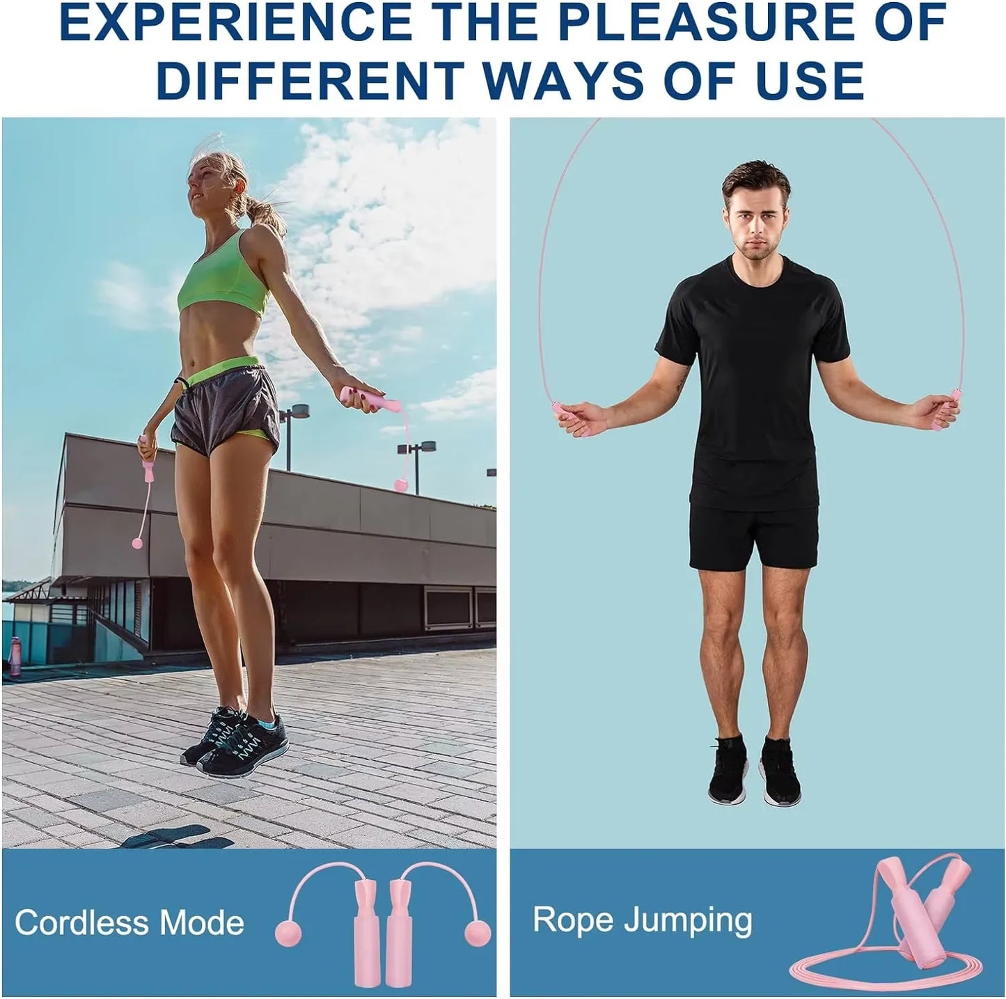 1pc Heavy Cordless Skipping Rope
