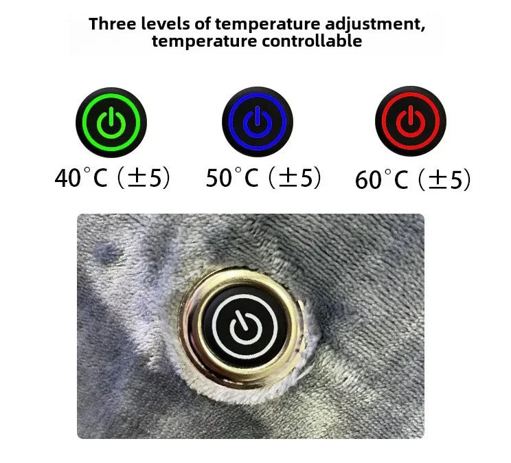Mink Velvet Electric Blanket USB Heated Shawl Multifunctional Timer Wearable Warmth  Comfortable Home Heating