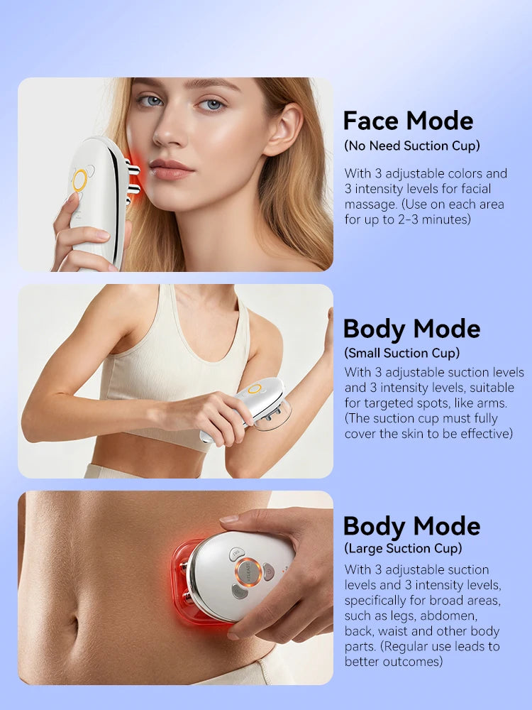 Face & Body Sculpting Massager Cellulite Body Shaping Massage Equipment ABS Hand Instrument Battery Powered for Relaxation