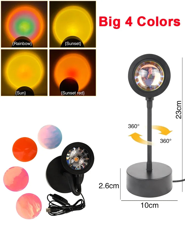Sunset Light LED Rainbow Neon Night Lamp