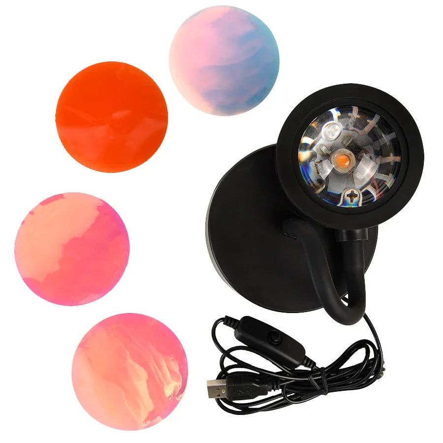 Sunset Light LED Rainbow Neon Night Lamp