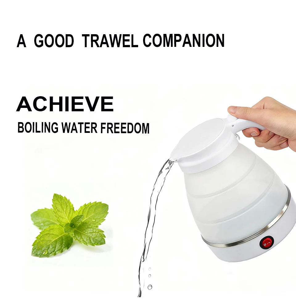 1.5L silicone folding traveling electric kettle