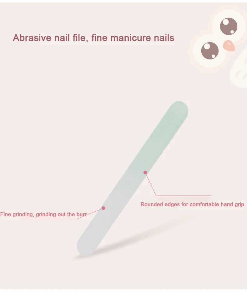 Baby Nail Scissor Baby Nail Care Tool Set Kid Safe Portable Nail Clipper Trimmer File Tweezer With Box Children Manicure Kit