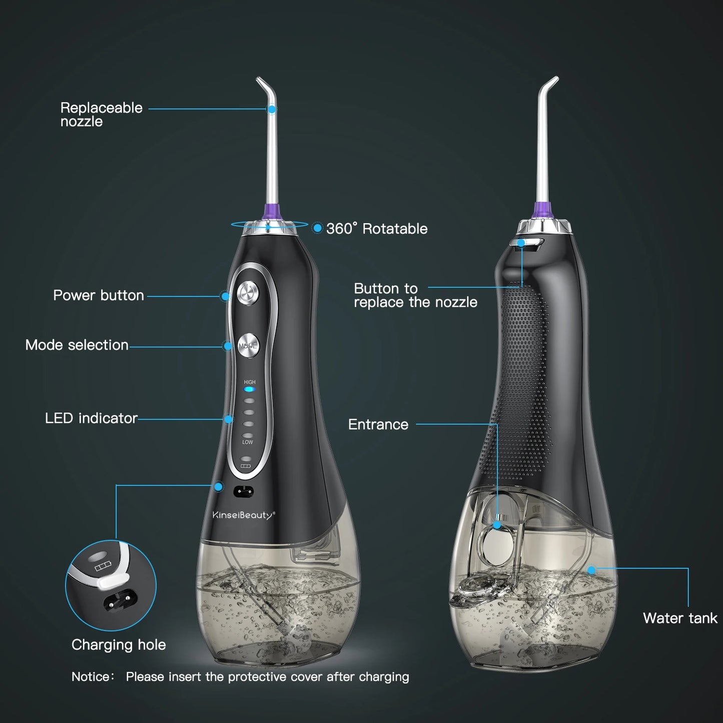 Portable Teeth Cleaning Water Flosser