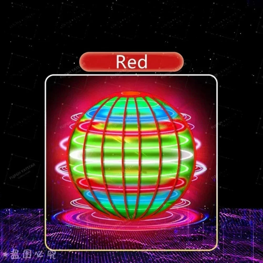 AI Flying Orb Ball Galaxy Cosmic Globe Hand Drone Boomerang Fidget Spinning Toy 9.5cm Diameter Plastic Juggling Ball for Ages 14+