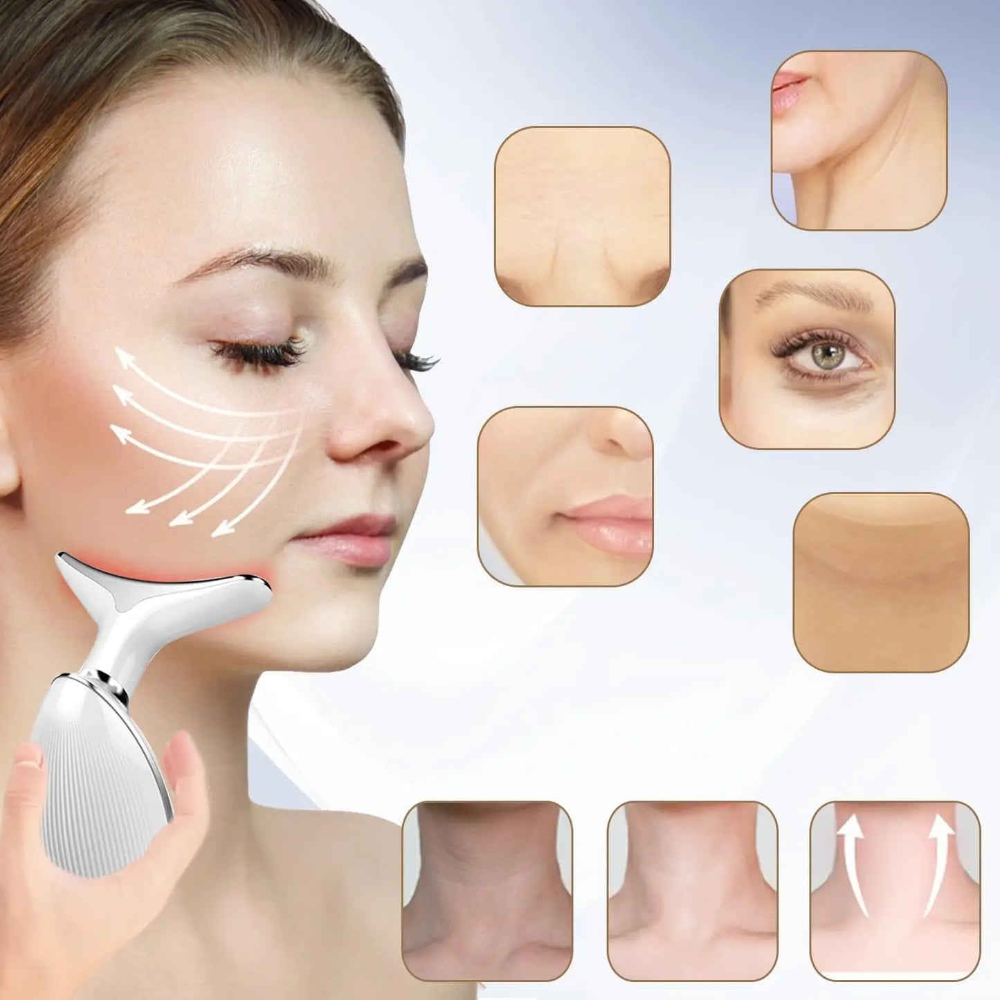 Face and Neck Massager Tools, Portable Facial Beauty Device