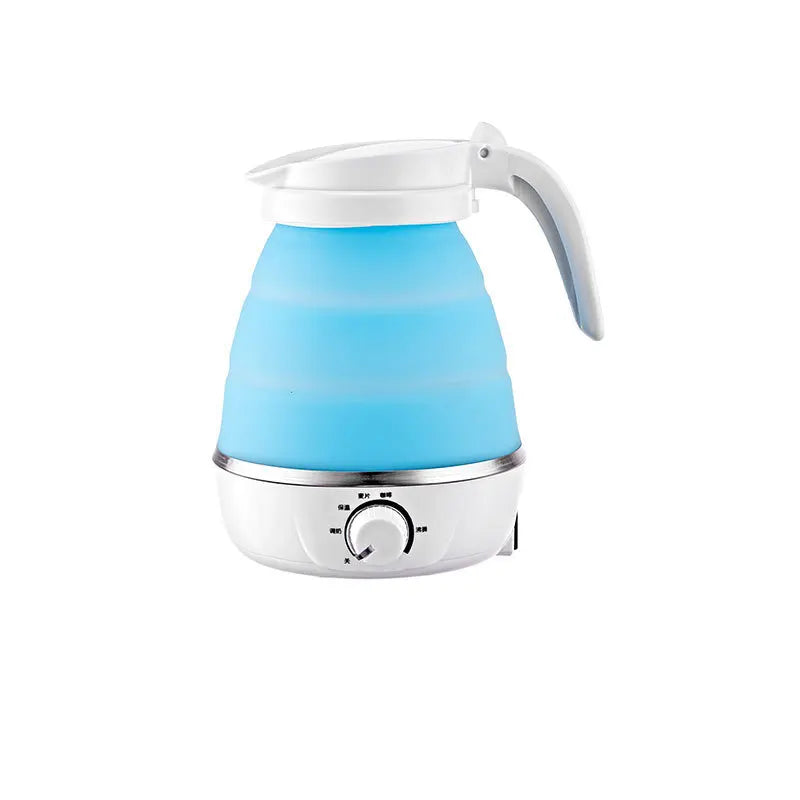 Mini Portable Fold Electric Kettle Thermostat Silicone Stainless Steel