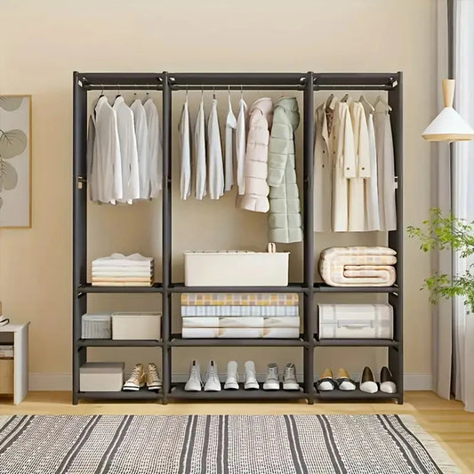 Multi-Functional Bedroom Dormitory Coat Hat Rack Storage Holder Iron Plastic Floor Type Hanger for Clothing Accessories