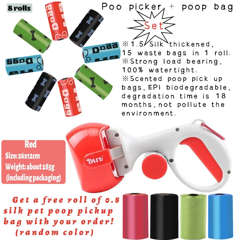 Pet Poop Picker Portable Scooper Animal Waste Sanitary
