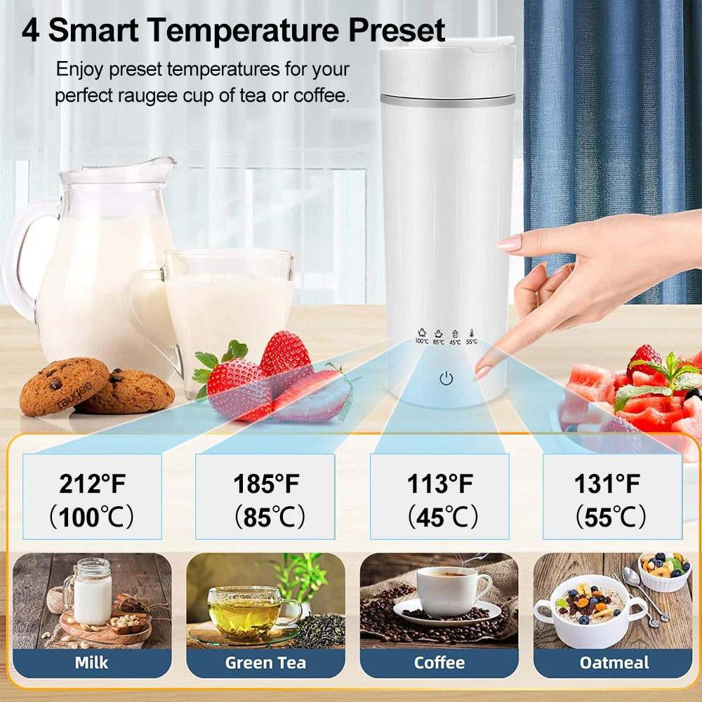 Portable Mini Electric Kettle Tea Coffee Pot Anti-Scald Water Thermal Cup