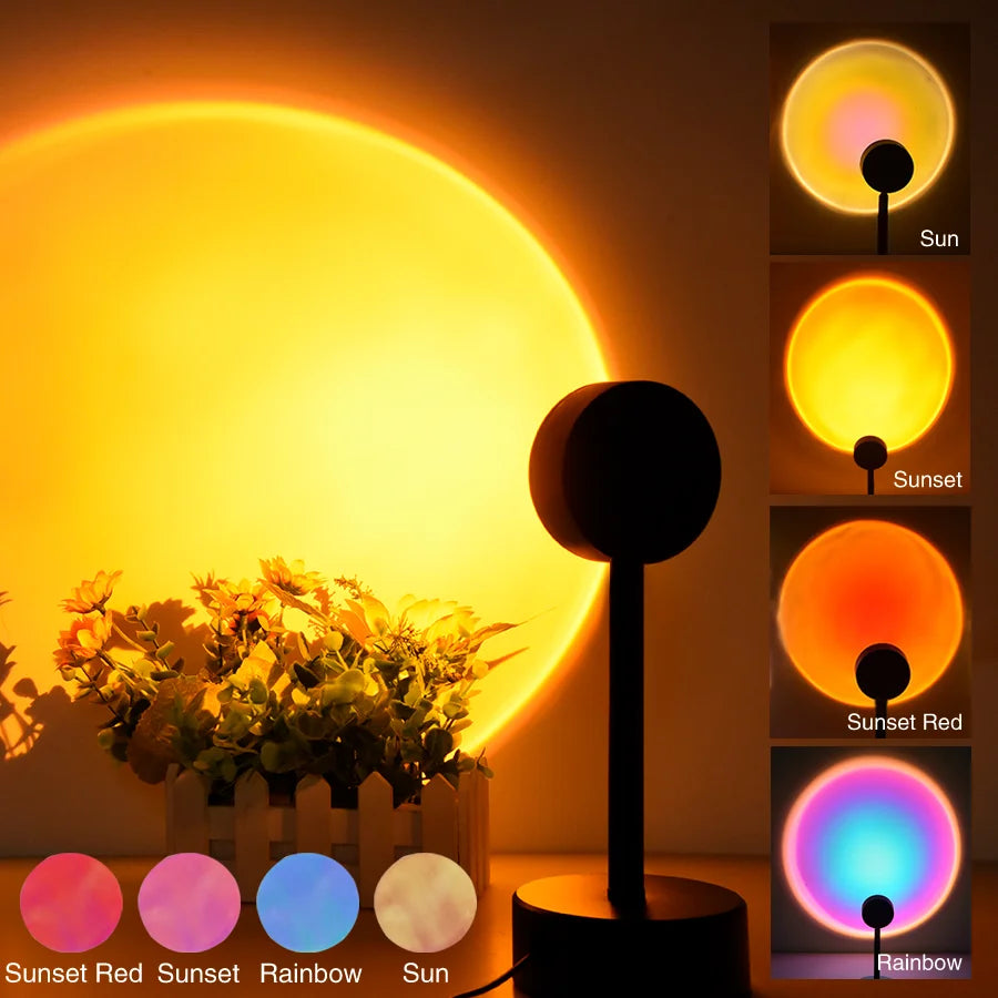 Sunset Light LED Rainbow Neon Night Lamp