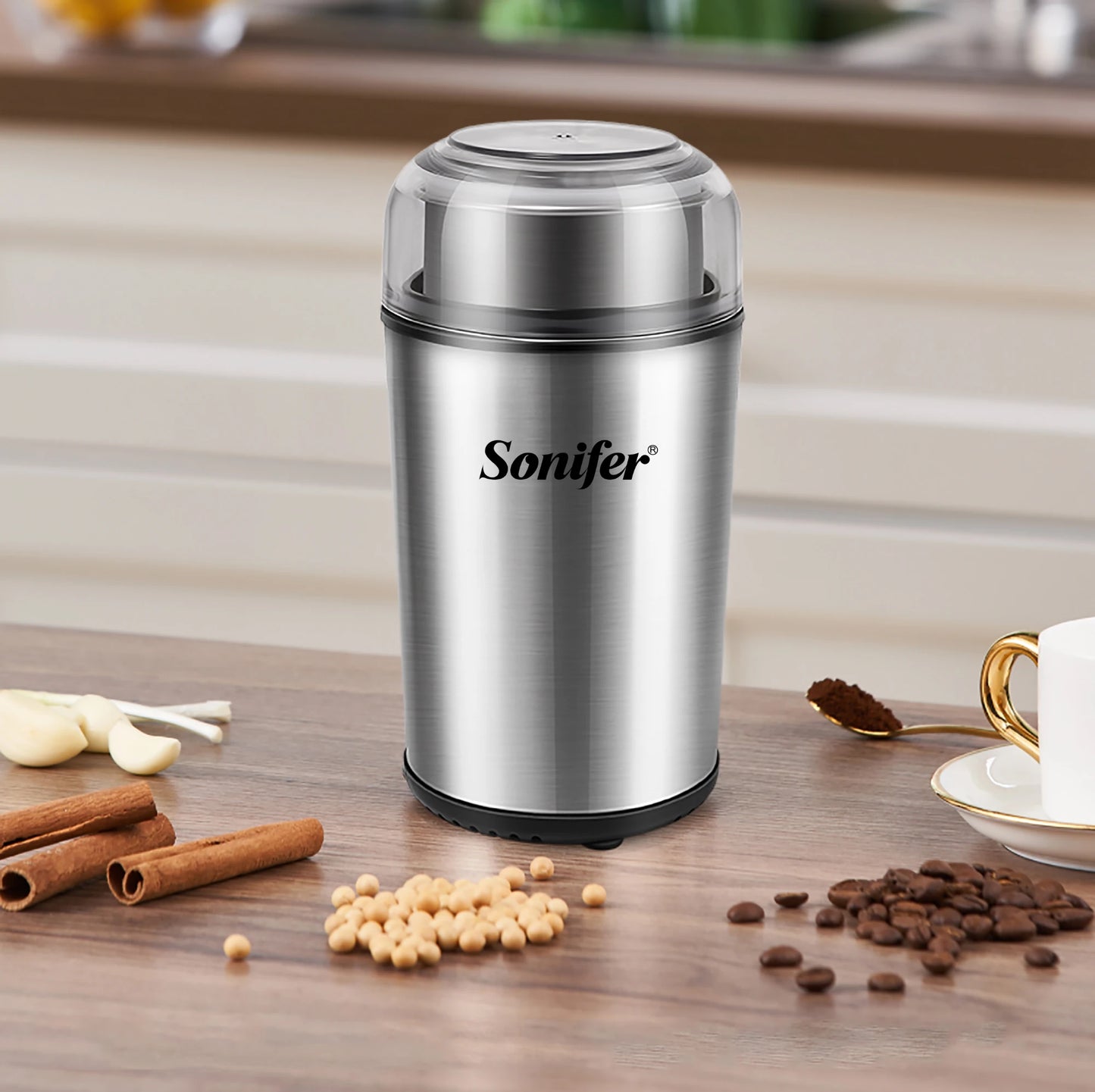 Detachable Electric Coffee Grinder Dry&Wet 2 In 1 Grass Nuts Herbs Grains Pepper Spice Flour Mill Coffee Beans