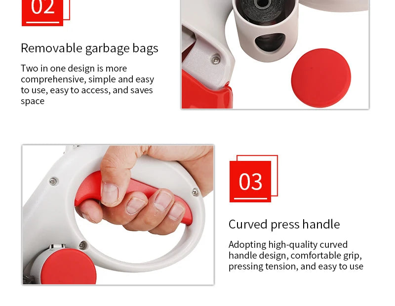 Pet Poop Picker Portable Scooper Animal Waste Sanitary