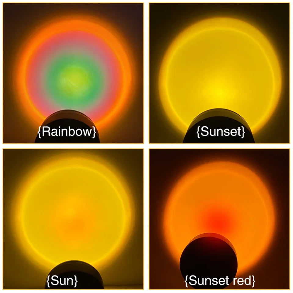 Sunset Light LED Rainbow Neon Night Lamp