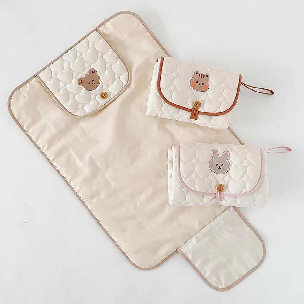 Foldable Portable Diaper Changing Pad Baby Infant Diaper Urine Mat for Newborn Simple Bedding Changing Cover Pad