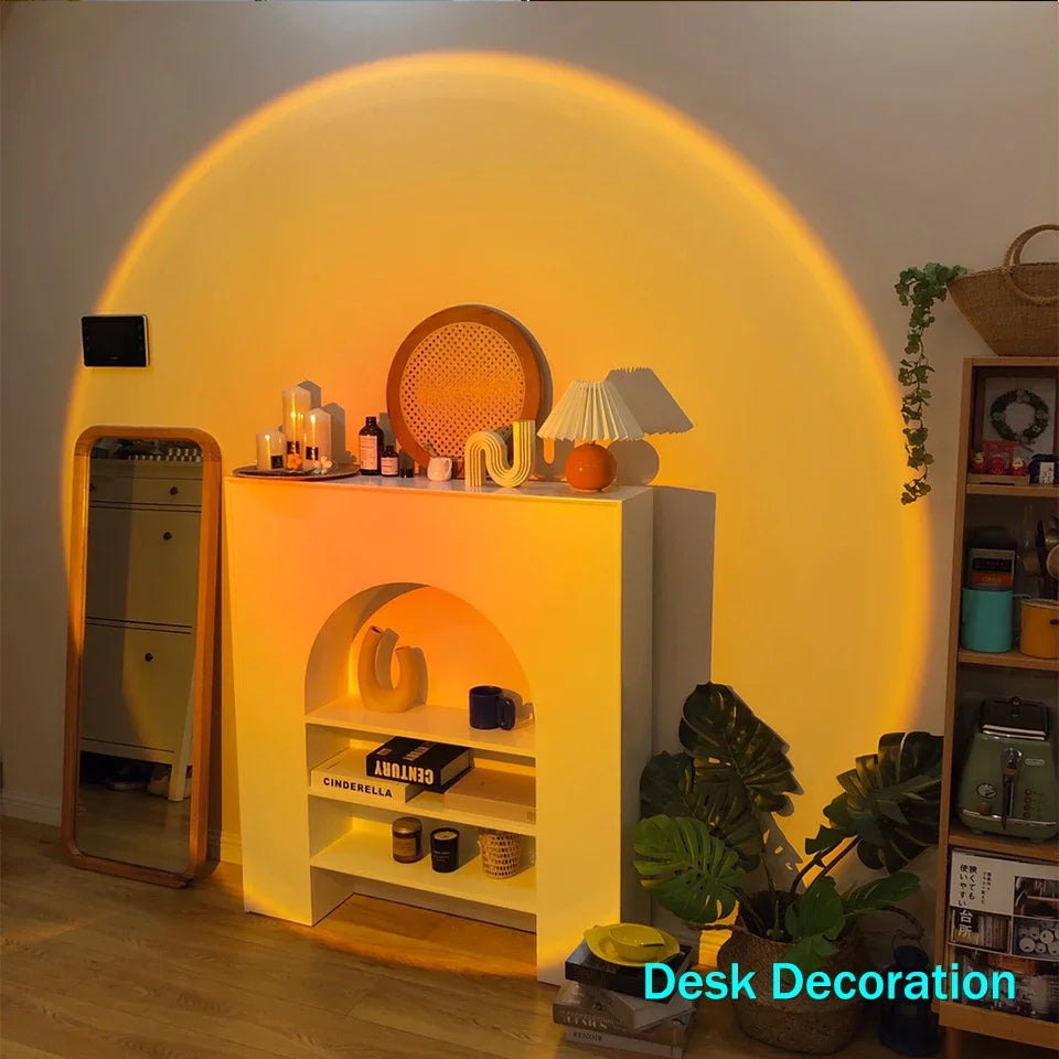 Sunset Light LED Rainbow Neon Night Lamp