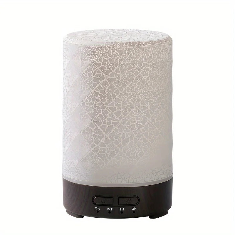 150ml Crack Design Essential Oil Diffuser with 7 Color LED USB Ultrasonic Air Humidifier for Living Room Office