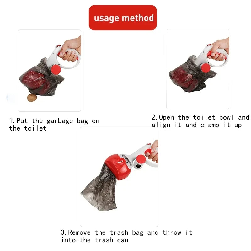Pet Poop Picker Portable Scooper Animal Waste Sanitary
