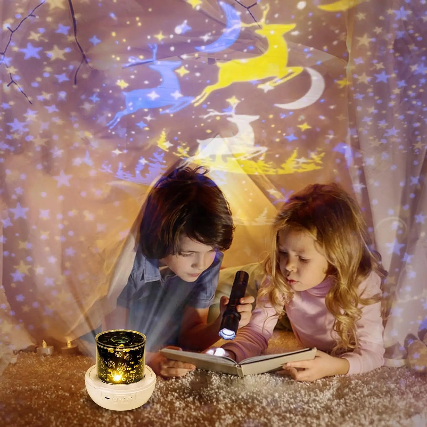 15 Sets of Films Ocean Night Light Projector, Kids Projector for Bedroom
