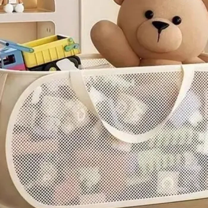 Children's Toys Storage Basket Multifunctional Breathable Mesh Laundry Bag for Dolls And Playroom Organization