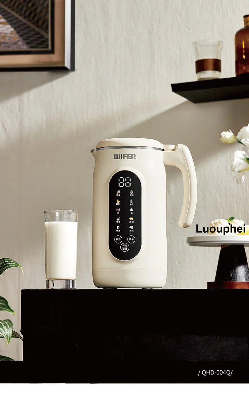 1.8L Soymilk Maker Electric Juicer 12h Appointment Rice Paste Machine Rapid Heating Food Wall Breaker Automatic