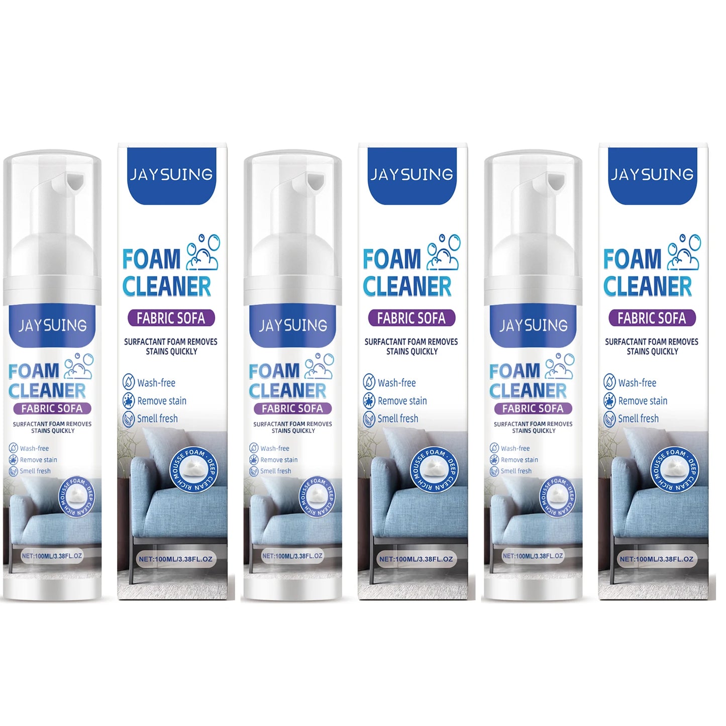 Sofa Foam Cleaner for Stain Removal & Odor Elimination - Efficient Non-Damaging Fabric Cleaner to Maintain Sofa Softness