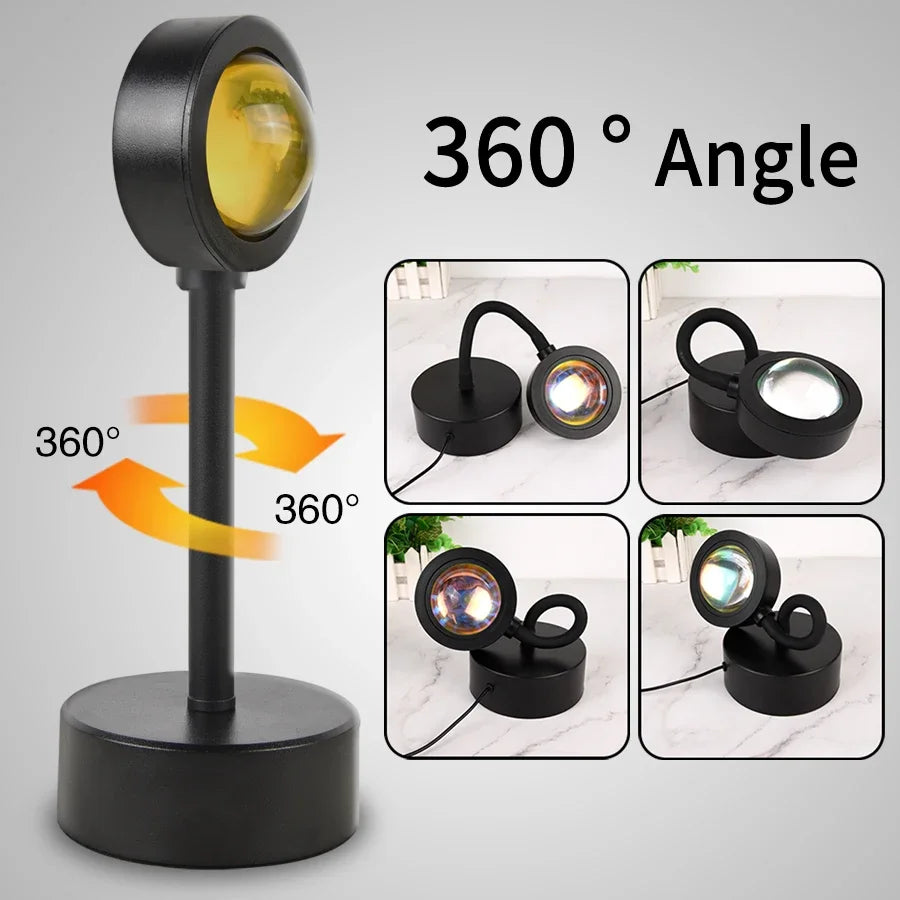 Sunset Light LED Rainbow Neon Night Lamp