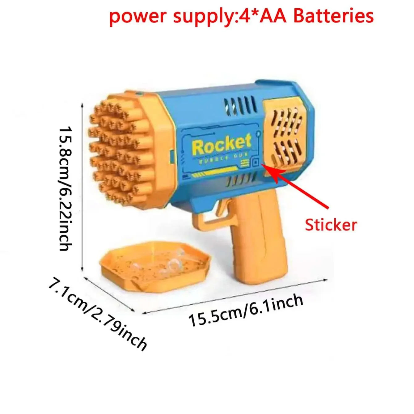 Rocket Bubble Gun For Kids