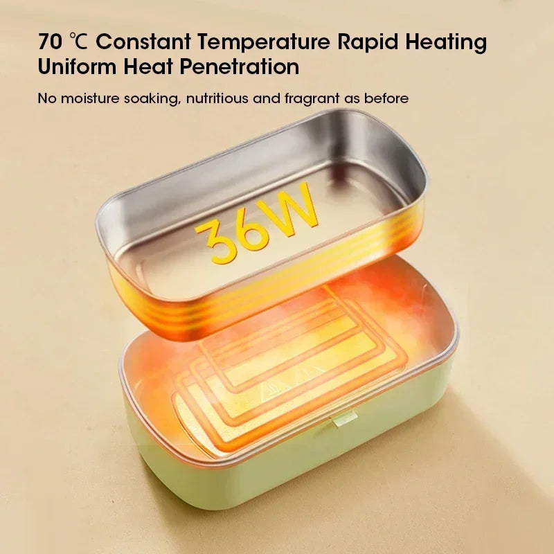 900ML Electric Lunch Box Portable Food Warmer With Heat Preservation