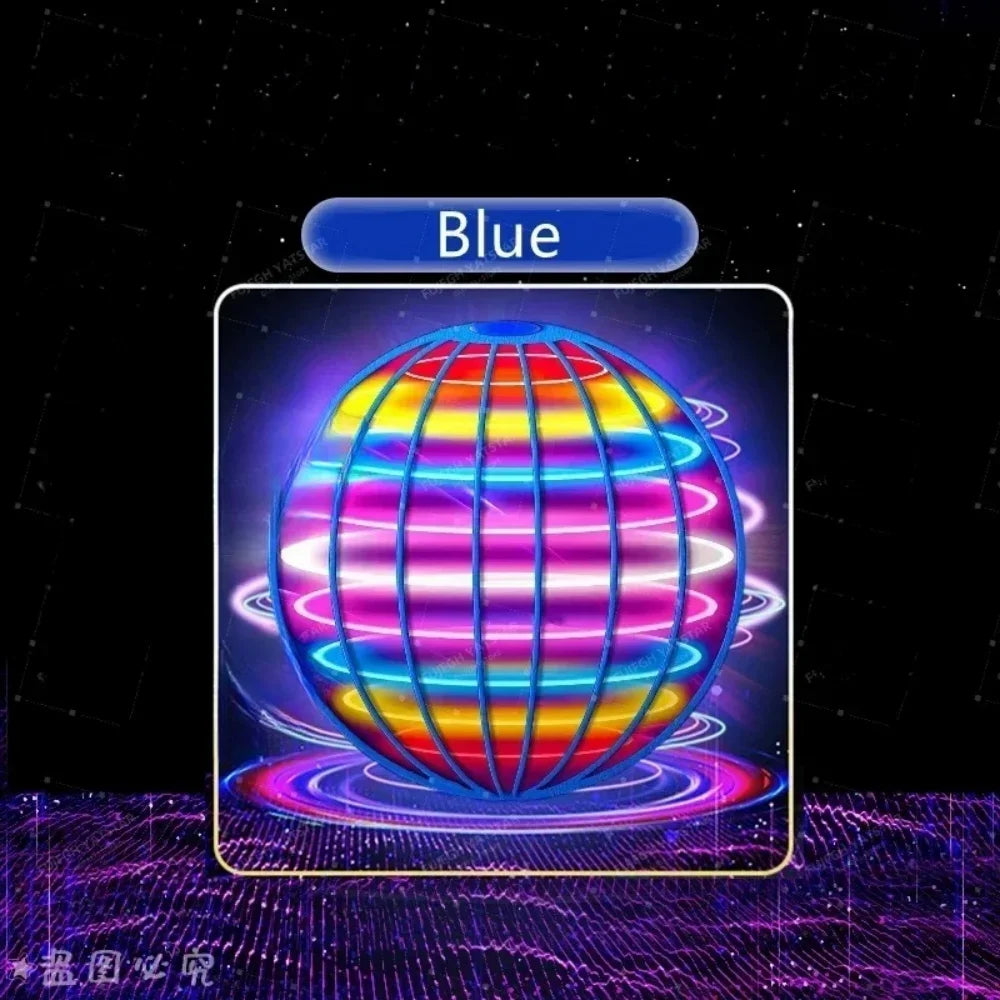 AI Flying Orb Ball Galaxy Cosmic Globe Hand Drone Boomerang Fidget Spinning Toy 9.5cm Diameter Plastic Juggling Ball for Ages 14+