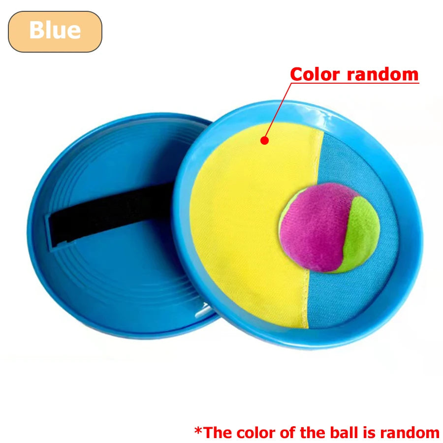 1Set Kids Sucker Sticky Ball Toy 2 Sizes Available Outdoor Sports Catch Ball Game Set Throw and Catch Parent-Child Outdoor Toys