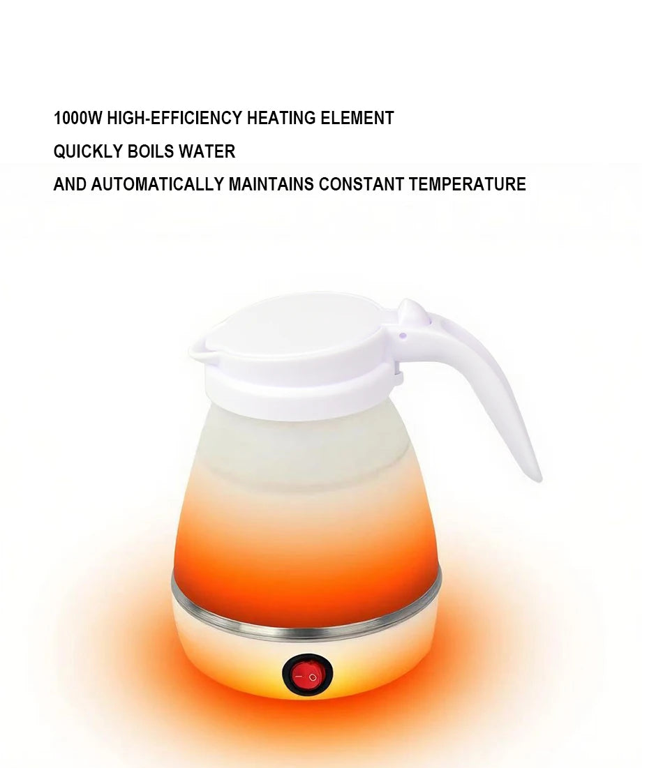 1.5L silicone folding traveling electric kettle