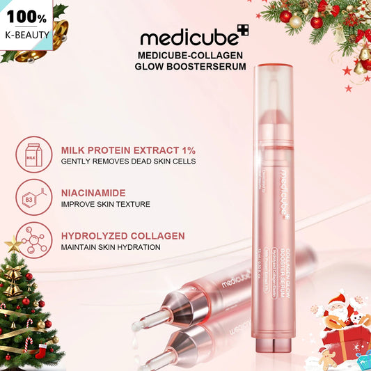 Medicube Collagen Glow Booster Serum 15ml,Silky Cream Texture,Long-Lasting Hydration,Intensive Repair,K-Beauty