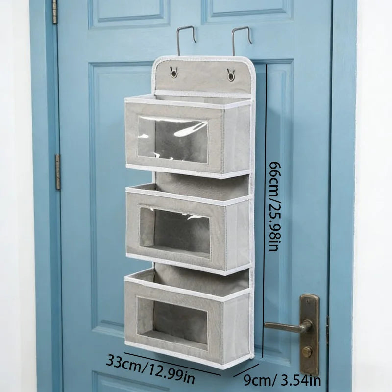 Over Door Hanging Storage Bag - Multi-Purpose Wall Organizer For Dorm Room - Space Saving Design