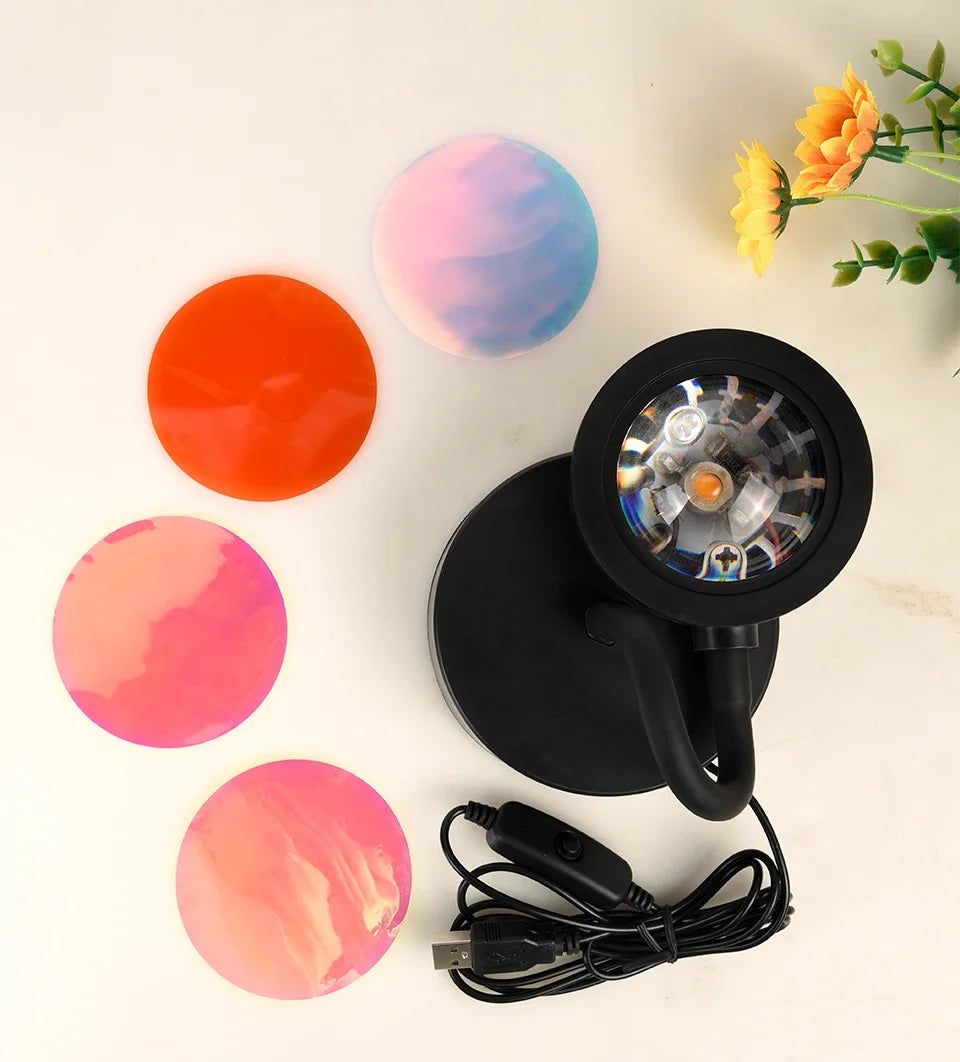Sunset Light LED Rainbow Neon Night Lamp