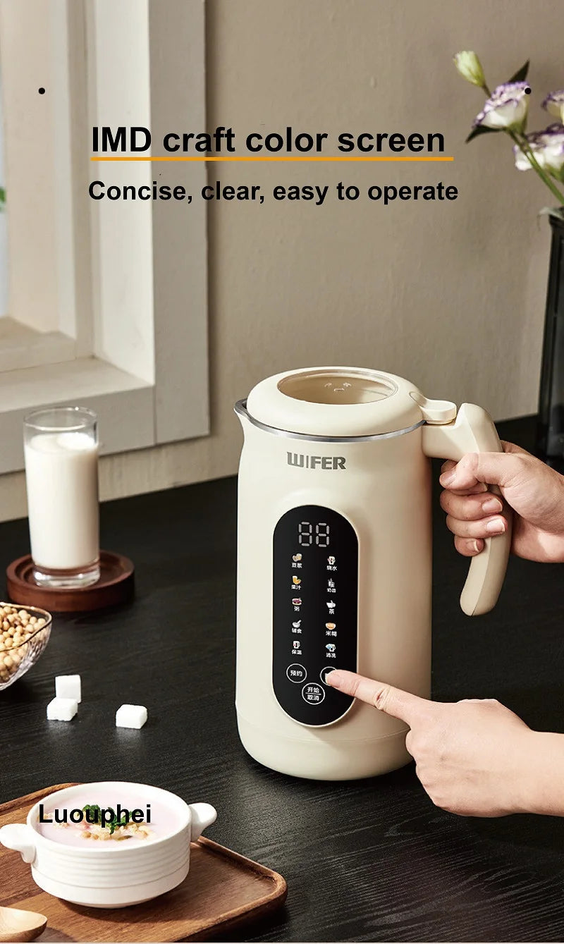 1.8L Soymilk Maker Electric Juicer 12h Appointment Rice Paste Machine Rapid Heating Food Wall Breaker Automatic