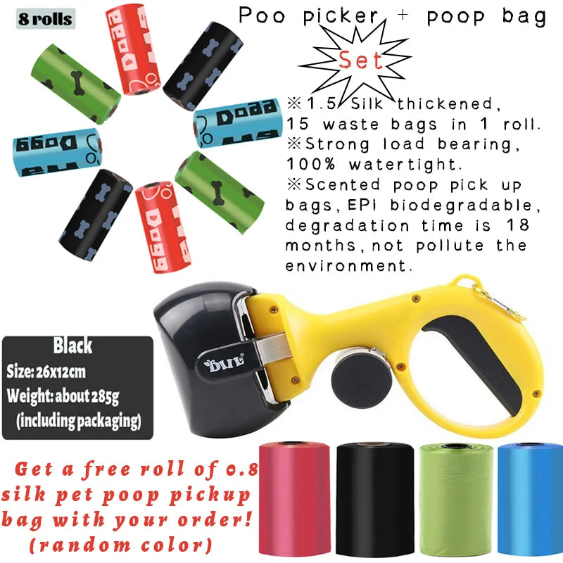 Pet Poop Picker Portable Scooper Animal Waste Sanitary