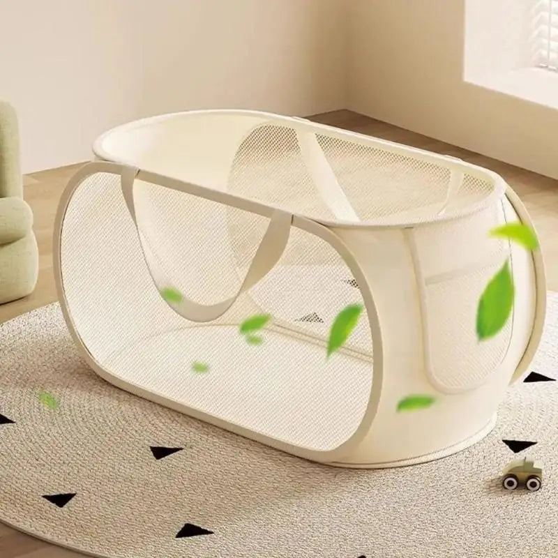 Children's Toys Storage Basket Multifunctional Breathable Mesh Laundry Bag for Dolls And Playroom Organization